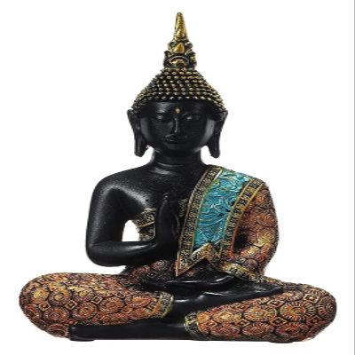ALDEPO Sculpture Tabletop Outdoor Garden Courtyard Statue Decoration Ornament,Buddha Statue Ornament Resin Sculptures Fengshui Miniature Office Tabletop Decoration