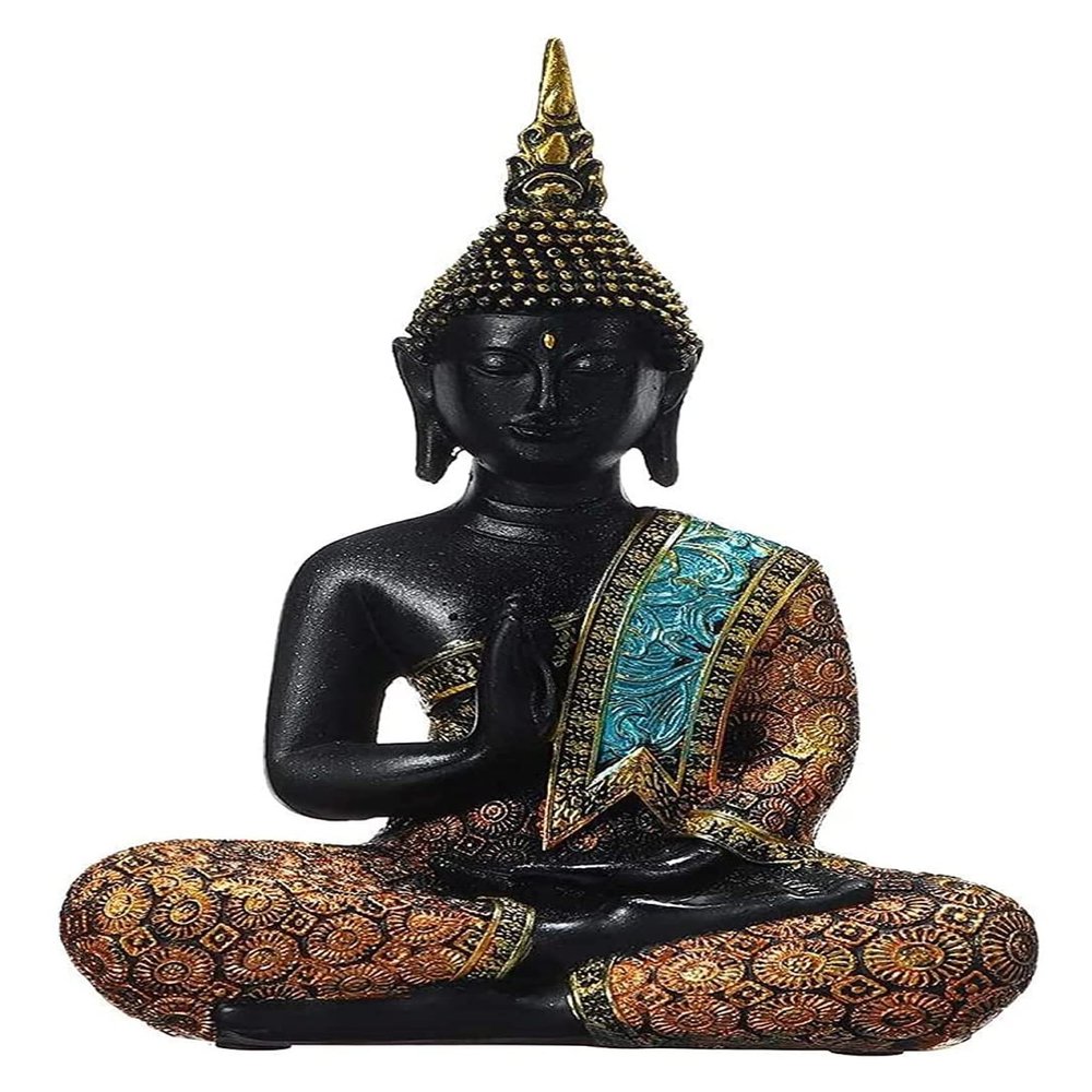 ALDEPO Sculpture Tabletop Outdoor Garden Courtyard Statue Decoration Ornament,Buddha Statue Ornament Resin Sculptures Fengshui Miniature Office Tabletop Decoration