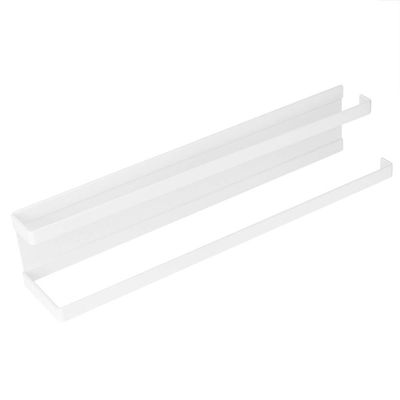 Magnetic Paper Towel Holder, Double Towel Bar with Strong Magnetic Backing Towel Roll Holders for Kitchen, Refrigerator, Grill, Fridges, Garage(White)