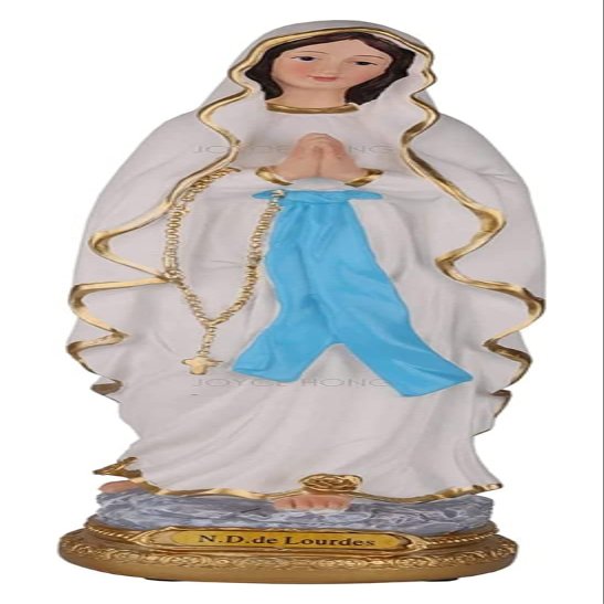ALDEPO Sculpture Tabletop Outdoor Garden Courtyard Statue Decoration Ornament,Catholic Blessed Saint Mary Statue Fatima Statue Figure Christ Tabletop Statue Figurine