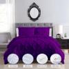 3-Piece Alaskan king Pinch Pleated duvet cover set 136x120 Inch 100% Organic Cotton Soft and Breathable Comforter Cover (1 Duvet Cover & 2 Pillow Shams) With Zipper Closure & Corner Ties (Taupe) view 2