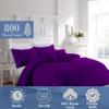 3-Piece Alaskan king Pinch Pleated duvet cover set 136x120 Inch 100% Organic Cotton Soft and Breathable Comforter Cover (1 Duvet Cover & 2 Pillow Shams) With Zipper Closure & Corner Ties (Taupe) view 3