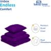 3-Piece Alaskan king Pinch Pleated duvet cover set 136x120 Inch 100% Organic Cotton Soft and Breathable Comforter Cover (1 Duvet Cover & 2 Pillow Shams) With Zipper Closure & Corner Ties (Taupe) view 4