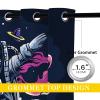 ONINUO Cool Astronaut Blackout Curtains for Girls Boy Home Decor, Planet Universe Space Galaxy Grommet Thermal Insulated Drapes Darkening Window Curtain for Bedroom Living Room, 63 x 63 Inch view 4