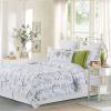 C&F Home Cynthia Floral Full/Queen Quilt Set Cotton Reversible Machine Washable Lightweight Bedspread Coverlet Full/Queen 3 Piece Set Blue view 1