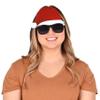 Beistle Santa Hat Glasses 2 Pack, Black Plastic Frames with Dark Lenses & Attached Santa Hat, Festive Holiday Eyewear for Christmas Celebrations & Events, One Size Fits Most Adults view 2