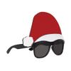 Beistle Santa Hat Glasses 2 Pack, Black Plastic Frames with Dark Lenses & Attached Santa Hat, Festive Holiday Eyewear for Christmas Celebrations & Events, One Size Fits Most Adults view 3