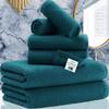Bathroom Towels, 6 Piece Towel Set - Cotton | Soft | Quick Dry | Thick | Lightweight, 2 Large Bath 30"x56", 2 Hand 18"x28", 2 Washcloths 13"x13", Guest Towel Set, Deep Turquoise Gift Towel, Dark Teal view 1