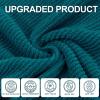 Bathroom Towels, 6 Piece Towel Set - Cotton | Soft | Quick Dry | Thick | Lightweight, 2 Large Bath 30"x56", 2 Hand 18"x28", 2 Washcloths 13"x13", Guest Towel Set, Deep Turquoise Gift Towel, Dark Teal view 2