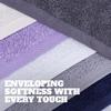White Classic Wealuxe Multi Washcloths 48 Pack - 600 GSM 100% Ring-Spun Cotton Wash Cloths for Showering, Highly Absorbent and Soft | 12x12 Inches view 2