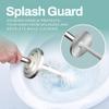 2 Pack Stainless Steel Modern Toilet Brush & Holder Set Bathroom Bowl Cleaner Brush with Caddy view 3