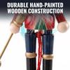 Dancing Nutcracker Pull-String Wood Christmas Ornaments, 6 Pieces view 2