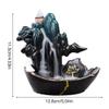 Incense Burner Two Purposes Smoke Waterfall Backflow Incense Burner Back-to-Flow Incense Ceramic Censer Mountain River Handicrafts Incense Holders ( Color : 1 ) view 2