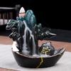 Incense Burner Two Purposes Smoke Waterfall Backflow Incense Burner Back-to-Flow Incense Ceramic Censer Mountain River Handicrafts Incense Holders ( Color : 1 ) view 4