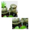 BONAD Indoor Fountain Tabletop Fountain Waterfall Fountain Desktop Small Fish Tank Decorations Home Living Room Tea Table TV Cabinet Decorations Meditation Fountain view 3