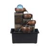 BONAD Indoor Fountain Home Decoration Water Fountain Fengshui Ball Humidifier Creative Office Desktop Accessories Meditation Fountain view 1