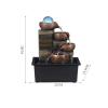 BONAD Indoor Fountain Home Decoration Water Fountain Fengshui Ball Humidifier Creative Office Desktop Accessories Meditation Fountain view 2