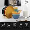 Homienly Wheat Straw Plates and Bowls Sets Unbreakable Dinnerware Set 20 PCS Dish Set for Camping, Party, Picnic Microwave and Dishwasher Safe Kitchen Dinner Set Apartment Essentials (Multicolor) view 4