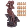 Incense Burner Waterfall Incense Burner Woman Image Decorative Workmanship Conch Female Backflow Agarwood Furnace for Home Incense Holders view 3