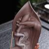 Incense Burner Backflow Incense Burner for Home Bedroom Decoration Yoga Craftwork Creative Purple Clay Incense Burners Incense Holders view 3