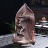 Incense Burner Backflow Incense Burner for Home Bedroom Decoration Yoga Craftwork Creative Purple Clay Incense Burners Incense Holders view 4