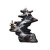 Incense Burner Reflux Incense Burner Waterfall Incense Burner Household Aromatherapy Incense Burner Resin Retro Rockery Incense Burner Decoration 10.23 Inch Incense Holders view 1