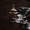 Incense Burner Reflux Incense Burner Waterfall Incense Burner Household Aromatherapy Incense Burner Resin Retro Rockery Incense Burner Decoration 10.23 Inch Incense Holders view 4