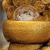 BONAD Indoor Fountain Tabletop Fountain Indoor Desktop Fountain Lucky Gold Coin Money Tree Soothing Calming and Relaxing Water Sound for Home Dcor Meditation Fountain view 4