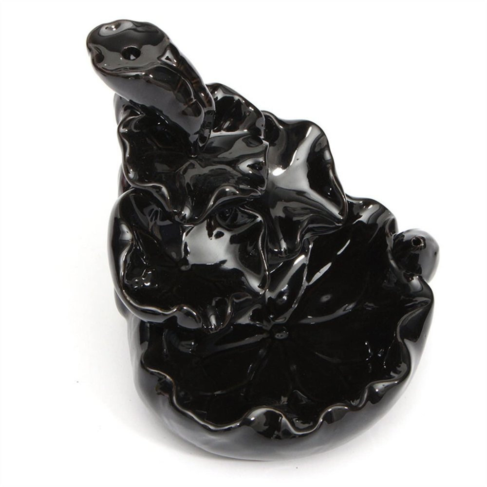 Incense Burner Waterfall Incense Burner Ceramic Incense Holder Handmade Ceramic Backflow Incense Burner Decor with 10 Backflow Incense Cones Incense Holders