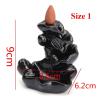 Incense Burner Waterfall Incense Burner Ceramic Incense Holder Handmade Ceramic Backflow Incense Burner Decor with 10 Backflow Incense Cones Incense Holders view 2