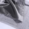 TTiiLoe Grey Bed Scarf for Foot of Bed, Velvet/Linen Bed Runner Pleated Textured Bedding Cover Throw Both Sides Hotel Bed Mat for Double/Single Size Bed, 50 x 180cm view 4