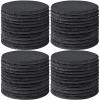 48 PCS Round Slate Drinks Coasters Bulk for Laser Engraving, MAPRIAL 4 Inch Handmade Black Rustic Stone Coaster Laser Blanks with Anti-Scratch Backing for Engraver, Wedding, Gifts, Home Decor, Bar view 1