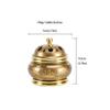 Incense Burner Pure Copper Incense Burner Incense Holder Household Agarwood Incense Stick Incense Burner Feng Shui Lucky Decoration Incense Holders ( Size : S-3.74in ) view 2