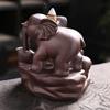 Incense Burner Purple Sand Elephant Backflow Incense Burnercreative Little Elephant Reflux Waterfall Aromatherapy Burner Decoration Incense Holders view 3