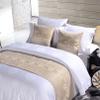 Beige Linen Bed Scarf Bed Runner Bed Cover Soft Bedding Decor Bedspread Blankets Protection Towel for Bedroom Hotel Wedding, 50 x 180cm view 2