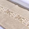 Beige Linen Bed Scarf Bed Runner Bed Cover Soft Bedding Decor Bedspread Blankets Protection Towel for Bedroom Hotel Wedding, 50 x 180cm view 3