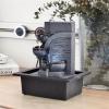 BONAD Indoor Fountain 3-Tier Indoor Tabletop Water Fountain - Portable Zen Meditation Waterfall with Lights Quiet Soothing Water Sound Indoor Home Water Fountain Meditation Fountain view 3