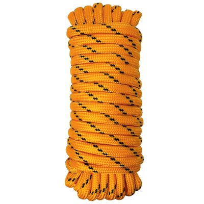 Diamond Braided Polypropylene Rope Nylon Rope Mix Thick Heavy Duty Ropes 1/2 inch 50ft High Strength Perfect for Clothesrope Camping Hiking and Other Outdoor Activities Orange 50ft