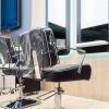 Hoolerry 4 Pcs Black Edge Salon Chair Cover Clear Plastic Square Hairdressing Back Protectors for Fits Most Standard Back Reinforced Precision Stitched Covers to Prevent Damage Spa/Salon Chairs view 4