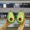 Cute Water Bottle, Cartoon Avocado Glass Cup with Carrying Lanyard - Double Layer Leak Proof Design for Women & Girls view 3