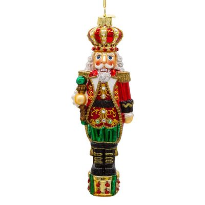Kurt Adler 7-Inch Bellissimo Glass King Nutcracker Ornament