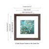 DEKWINN 8x8 Walnut Picture Frame Set of 6 with Real Glass for Pictures 5x5 with Mat or 8x8 Without Mat, Wall or Tabletop Gallery Photo Frames view 2