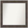 Amanti Art Brown Bathroom Mirror for Over Sink, 29x35 Custom Made Rustic Pine Brown Rectangle Vanity Mirror, Large Country Rustic Wood Frame, Hangs Horizonally and Vertically, Wall Decor view 1