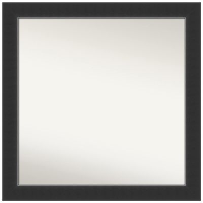 Amanti Art Black Bathroom Mirror for Over Sink, 33x33 Custom Made Corvino Black Square Vanity Mirror, Large Modern Wood Frame, Hangs Horizonally and Vertically, Wall Decor