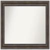 Amanti Art Brown Bathroom Mirror for Over Sink, 26x37 Custom Made Rustic Pine Brown Rectangle Vanity Mirror, Large Country Rustic Wood Frame, Hangs Horizonally and Vertically, Wall Decor view 1