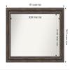 Amanti Art Brown Bathroom Mirror for Over Sink, 26x37 Custom Made Rustic Pine Brown Rectangle Vanity Mirror, Large Country Rustic Wood Frame, Hangs Horizonally and Vertically, Wall Decor view 4