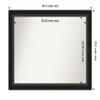 Amanti Art Bronze Bathroom Mirror for Over Sink, 30x37 Custom Made Trio Oil Rubbed Bronze Rectangle Vanity Mirror, Large Traditional Wood Frame, Hangs Horizonally and Vertically, Wall Decor view 4