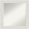 Amanti Art White Bathroom Mirror for Over Sink, 23x23 Rustic Plank White Narrow Square Vanity Mirror, Medium Country Rustic Frame, Hangs Horizonally and Vertically, Bathroom Wall Decor, Beveled Edge view 1