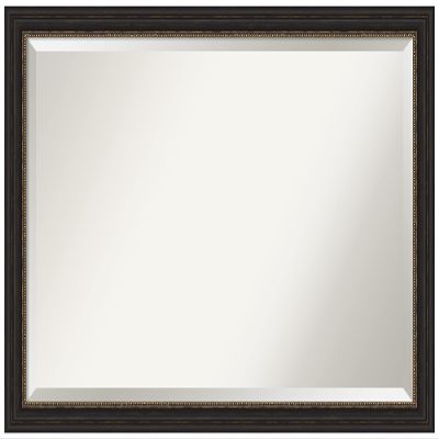 Amanti Art Bronze Bathroom Mirror for Over Sink, 28x40 Accent Bronze Narrow Rectangle Vanity Mirror, Large Traditional Frame, Hangs Horizonally and Vertically, Bathroom Wall Decor, Beveled Edge