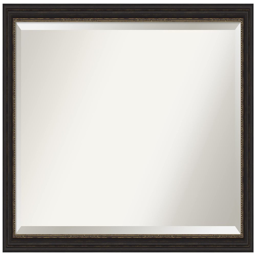Amanti Art Bronze Bathroom Mirror for Over Sink, 28x40 Accent Bronze Narrow Rectangle Vanity Mirror, Large Traditional Frame, Hangs Horizonally and Vertically, Bathroom Wall Decor, Beveled Edge